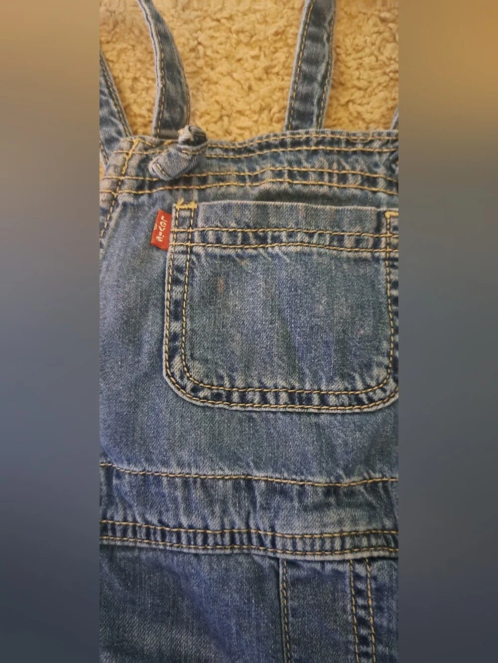 Levi's Baby Girls' Denim Overalls Shortall 24 Month Country Girl Cowgirl